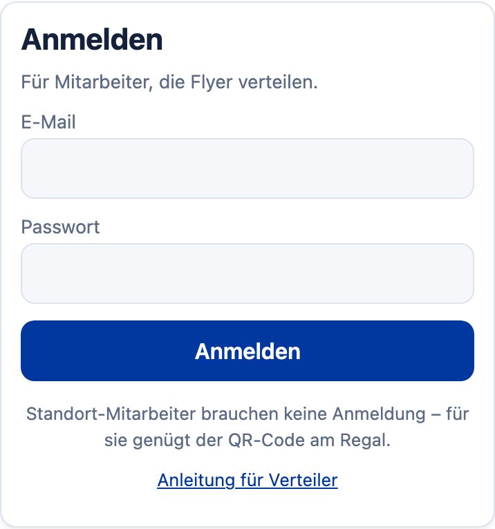 Anmeldung mit E-Mail und Passwort